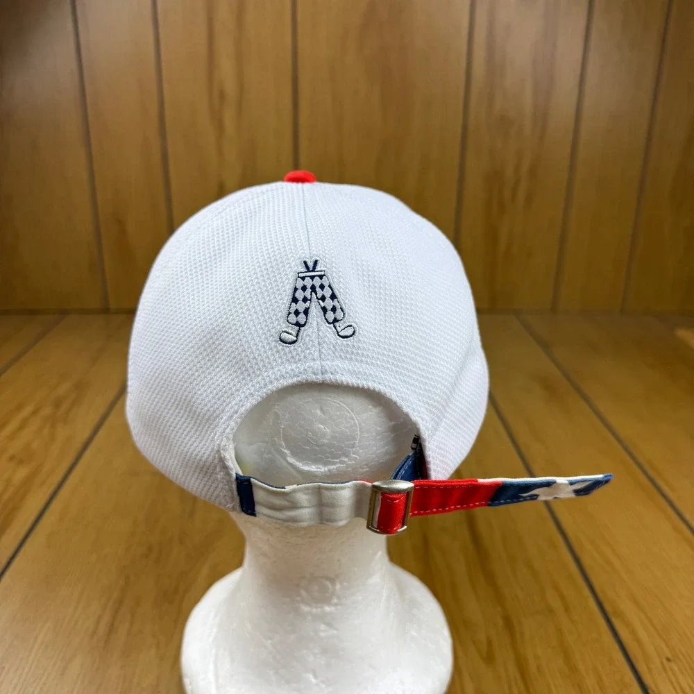 Royal & Awesome Golf Hat Stars and Stripes Patriotic Red White Blue Mesh Cap